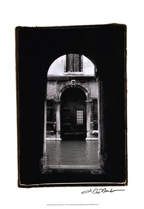 Framed Archways of Venice IV Print