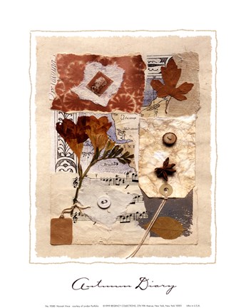 Framed Autumn Diary Print
