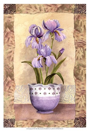 Framed Spring Iris Print