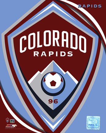 Framed 2011 Colorado Rapids Team Logo Print