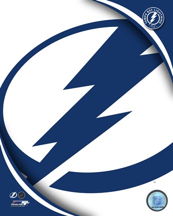 Framed Tampa Bay Lightning 2011 Team Logo Print