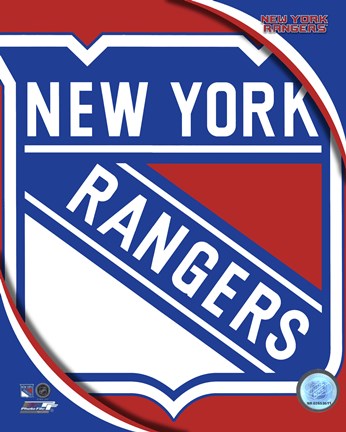 Framed New York Rangers 2011 Team Logo Print