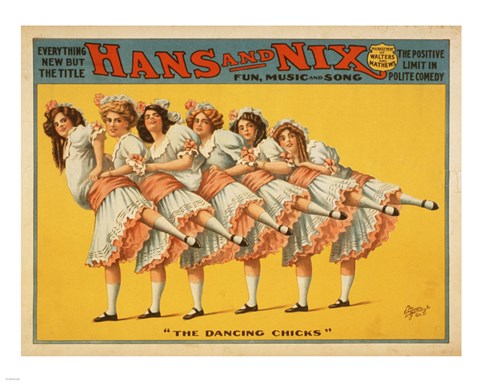 Framed Hans and Nix - Fun, Music and Song Print