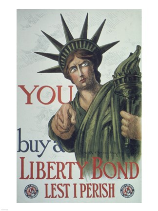 Framed You Buy a Liberty Bond Print