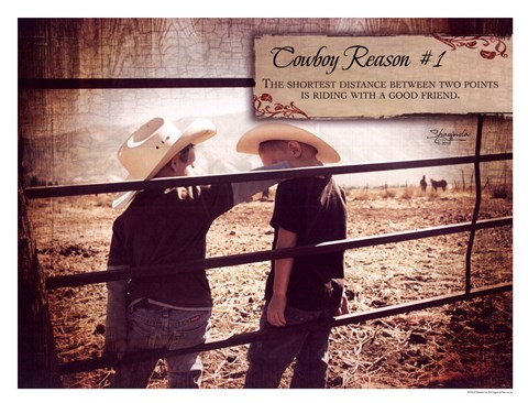 Framed Cowboy Reason 1 Print