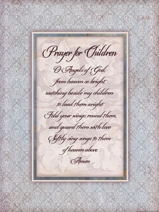 Framed Prayer for Child Print