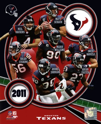 Framed Houston Texans 2011 Team Composite Print