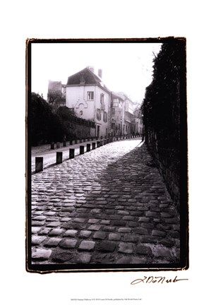 Framed Parisian Walkway II Print