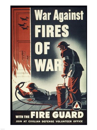 Framed War Against Fires of War with the Fire Guard Print