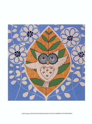 Framed Summer Owl Print