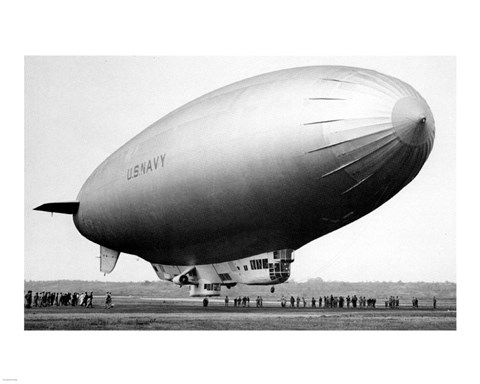 Framed M Class  Blimp Print