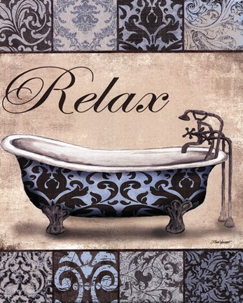 Framed Relax Bath - mini Print