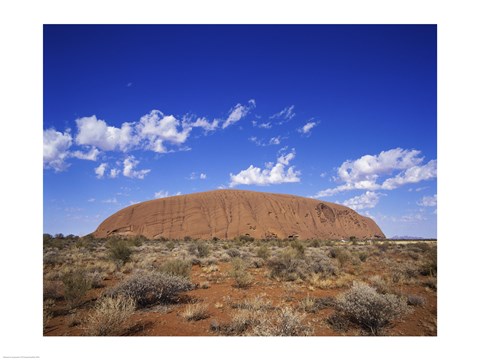 Framed Rock formation, Ayers Rock, Uluru-Kata Tjuta National Park, Australia Print