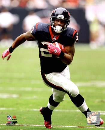 Framed Arian Foster 2011 Action Print