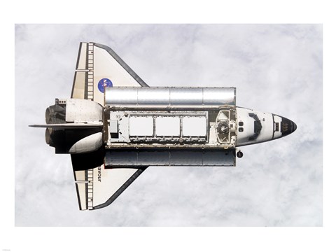 Framed Shuttle Delivers ISS Module Print