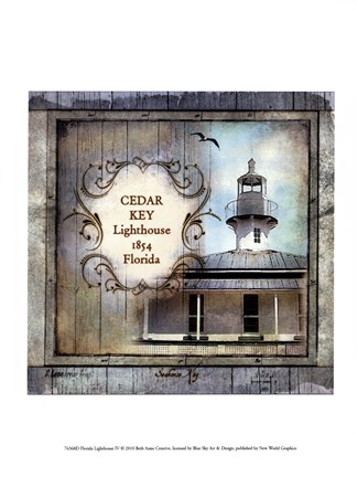 Framed Florida Lighthouse IV Print