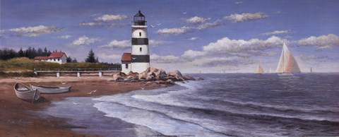 Framed Lighthouse by Daylight Print