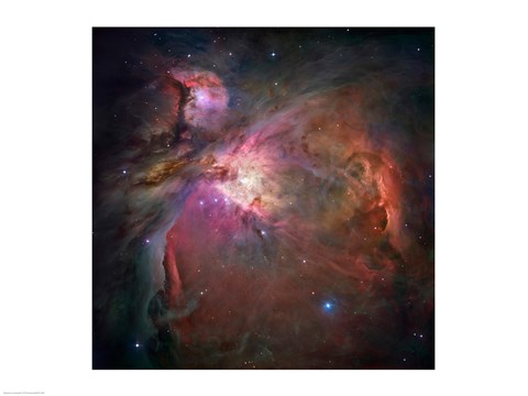 Framed Star formation in space, Orion Nebula Print