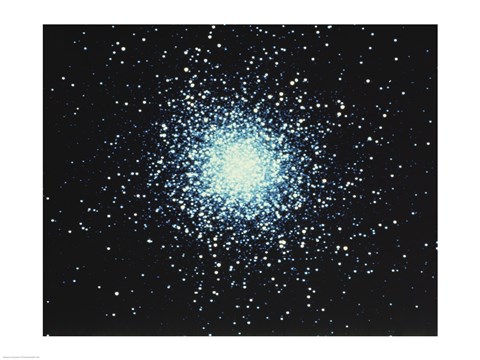 Framed Hercules Star Cluster Print