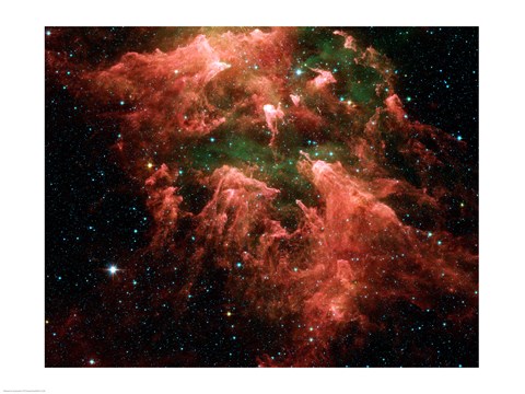 Framed South Pillar region of the star-forming region called the Carina Nebula Print