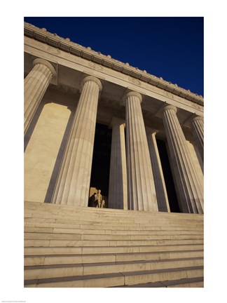 Framed Facade of the Lincoln Memorial, Washington, D.C., USA Print