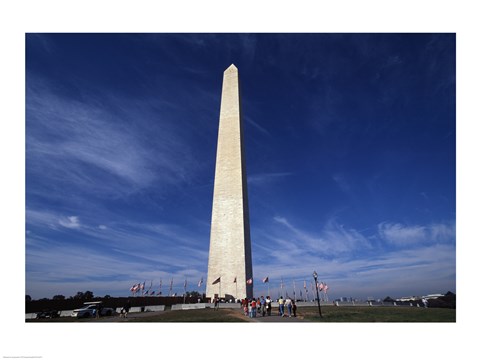 Framed Low angle view of a monument, Washington Monument, Washington DC, USA Print