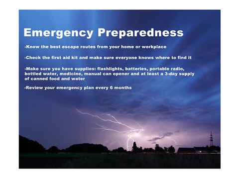 Framed Emergency Preparedness Print