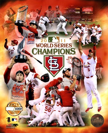 St. Louis Cardinals 2011 World Series Champions PF Gold Composite Fine Art Print by Unknown at ...