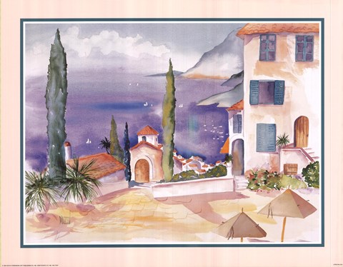 Framed Terrace View Print