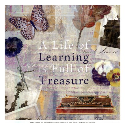 Framed Learning Treasure - mini Print
