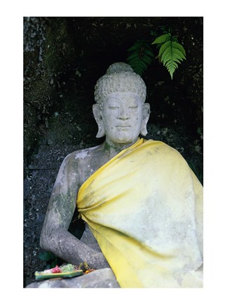 Framed Statue of Buddha, Bali, Indonesia Print