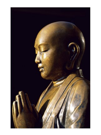 Framed Close-up of a Buddha Statue, Asakusa Kannon Temple, Tokyo, Japan Print