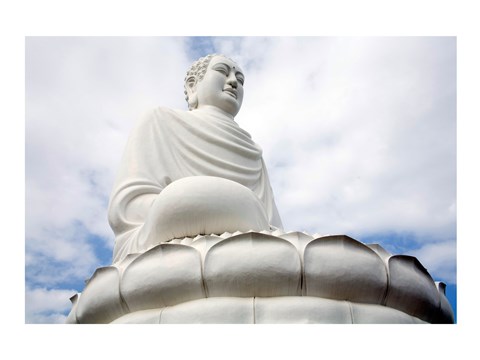 Framed Statue of Buddha, Long Son Pagoda, Nha Trang, Vietnam Print