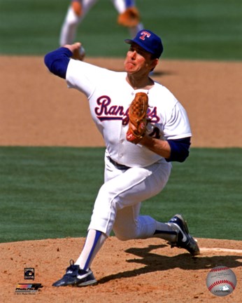 Framed Nolan Ryan 1990 Action Print