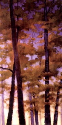 Framed Purple Wood II Print