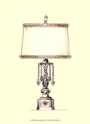 Framed Boudoir Lamp II Print