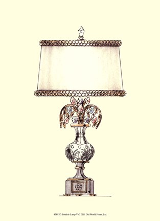 Framed Boudoir Lamp V Print