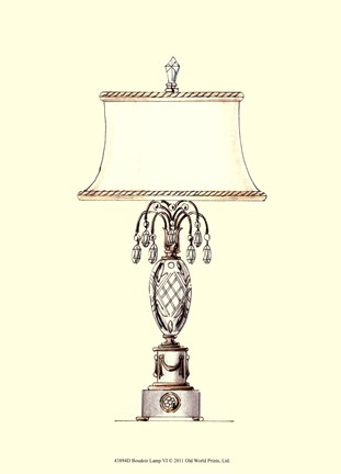 Framed Boudoir Lamp VI Print