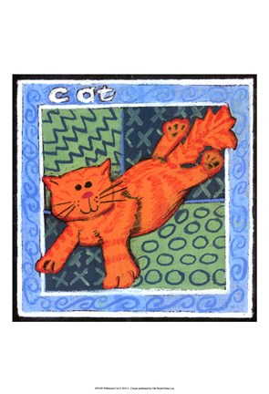 Framed Whimsical Cat Print