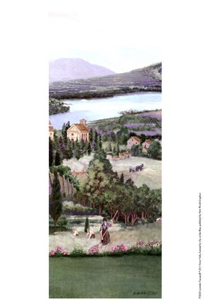 Framed Lavender Tuscany III Print