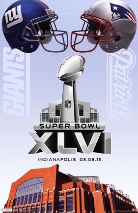 Framed 2012 Super Bowl - Event Print