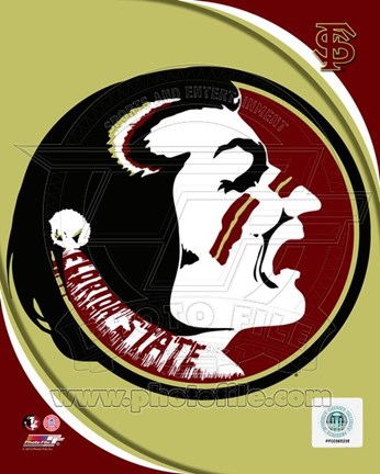 Framed Florida State University Seminoles Team Logo Print