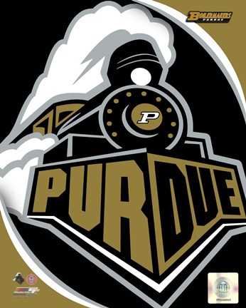 Framed Purdue University Boilermakers Team Logo Print