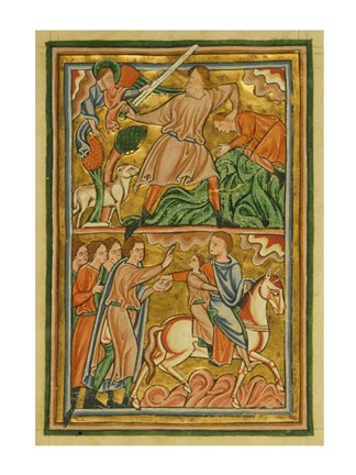 Framed Angel Halts Abraham&#39;s Sacrifice of Isaac Print