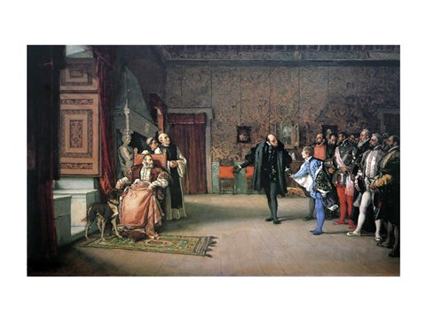 Framed Presentation by Don John of Austria to Charles V Print