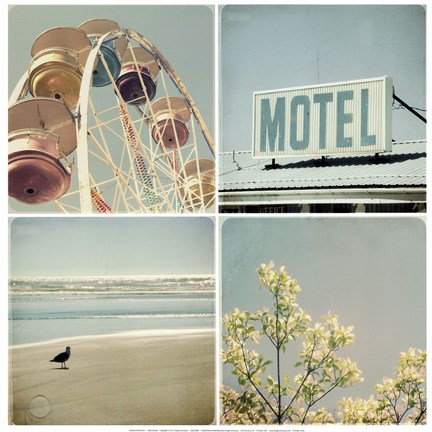 Framed Summer Memories 1, Motel Print