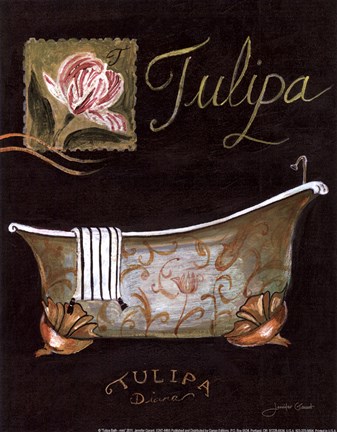 Framed Tulipa Bath - mini Print