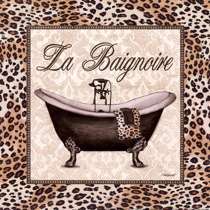 Framed Leopard Bathtub Print