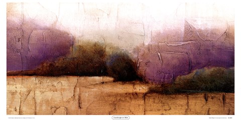 Framed Landscape in Mist Print