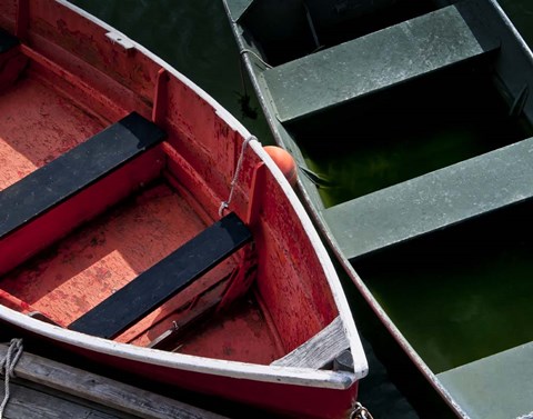 Framed Wooden Rowboats VIII Print